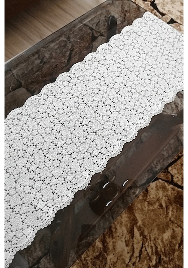 Pvc Dantel Raf -dolap -çekmece -masa - Sehpa -örtüsü - 33 Cm X 3 Metre