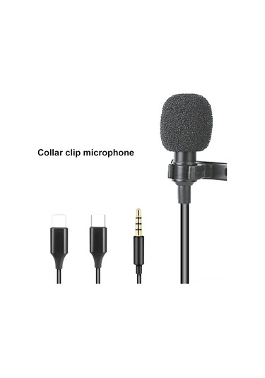 Singree 1.5m Mini Kravat Mikrofonu - Akıllı Telefonlar İçin Taşınabilir Yaka Mikrofonu, Net Ses Kaydı