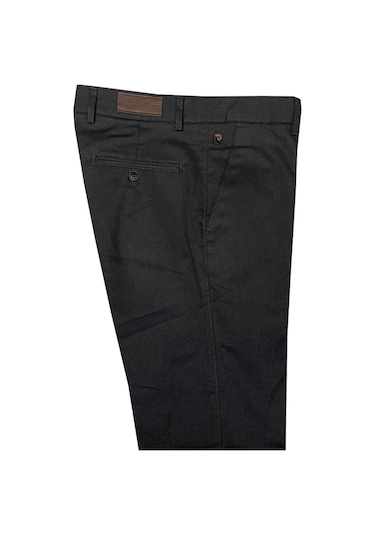 Classics Men Caserta Klasik Fit Likralı Erkek Kanvas Pantolon - 7517 Kahverengi