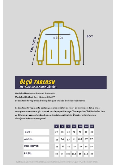 MMetalic İçi Pamuklu Fermuarlı Dik Yan Cepli Erkek Antrasit Hırka