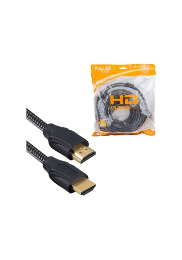 Fully G-507d 10 Metre Örgülü Gold Uçlu Hdmı Kablo