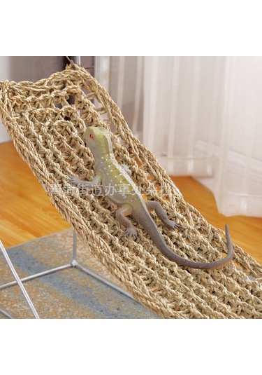 Ruicoo Kuş Ve Kertenkeleler İçin Çimen Teneke Salıncak: Chew Ve Tırmanma Oyuncak, 75x18cm, Sürekli Eğlence