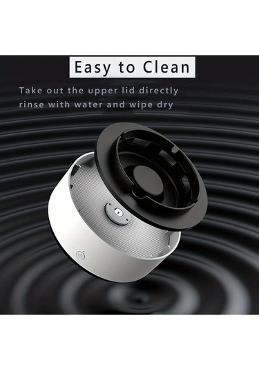 Ulzyvf Taşınabilir Tablası Pedleri Pamuklu Ofis Küllük, Ev Dumansız Duman Değiştirin, Dairesel Çok Çıkarma Araba 5p İy