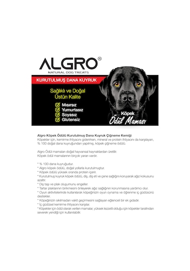 Algro Dana Kuyruk Çiğneme Kemiği 3 x 120 G