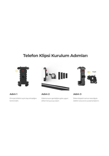 Lamicall Motosiklet Ve Bisiklet Telefon Tutucu 360 Derece Döndürülebilir Bm02yellow Siyah - Sarı