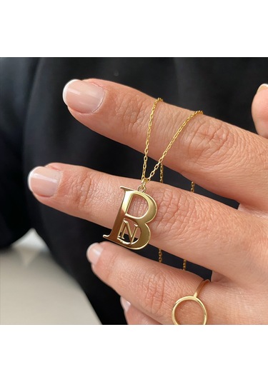 Simurg Jewellery Gümüş Tasarım Harfli Kolye