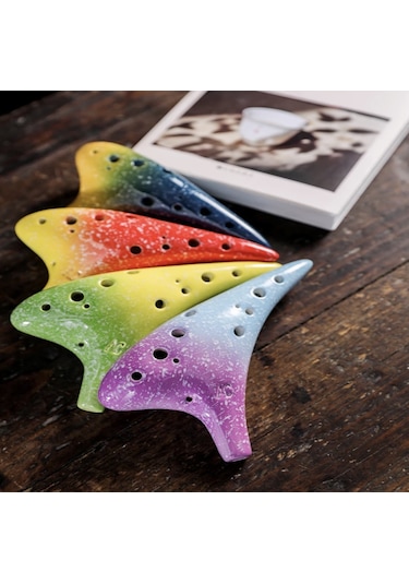 Hermann Mayer Pro Ocarina 12 Ses Bordo Mavi