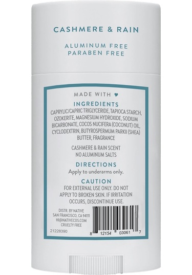 Native Cashmere & Rain Alüminyumsuz Stick Deodorant 75gr
