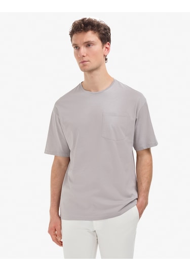 Pierre Cardin Erkek Gri Tişört Basic 50325300-vr024