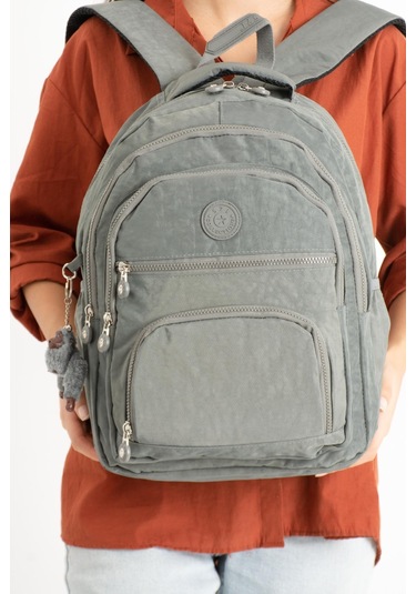 Ultra Hafif Orta Boy Sırt Çantası Unisex Gri Model: 571-3c - Gri