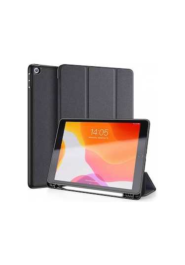 Polham Apple Uyumlu iPad 2019 7Th Gen Kılıf Kalem Yerli Standlı Mıknatıslı Kat