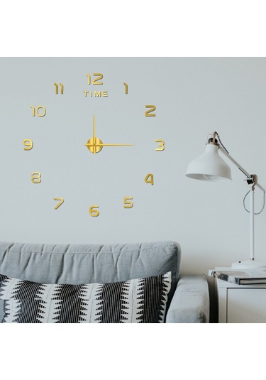 Moveevo Akrilik Gece Aydınlatmalı Sessiz Duvar Saati - Gümüş Renk 40cm, Dıy Dekoratif Rakamlar,简约 Tasarım, Toplu Satış Çok Renki