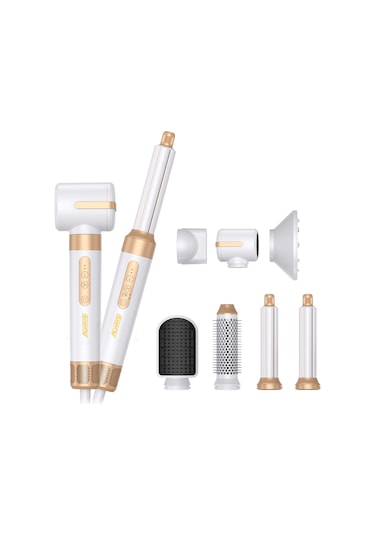 7 Başlıklı İyonik Saç Şekillendirici Saç Kurutma Fön Makinası 7in1 Multi Styler 110000 Rpm 1400w