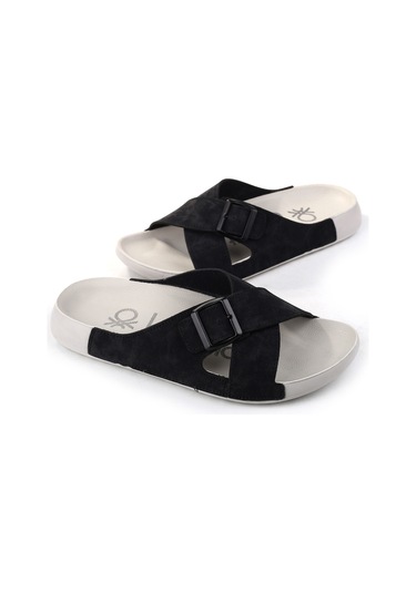 Benetton Bn-1415 Rahat Taban Erkek Terlik Siyah