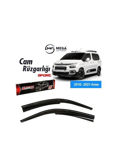 Citroen Berlingo 2018 - 2021 Arası Mugen Tip Cam Rüzgarlık Sunplex