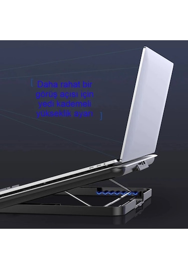 Notebook Soğutucu Hız Ayarlı Fanlı Icecoorel Alüminyum Sessiz