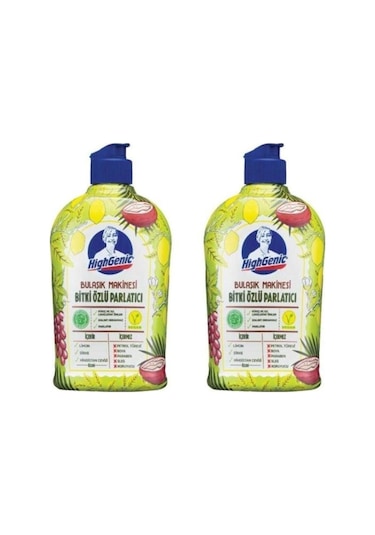 Highgenic Bitki Özlü Bulaşık Makinesi Parlatıcı 2 x 500 ML