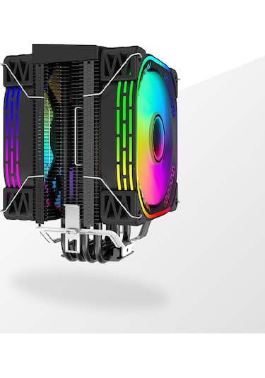 Game Master Gm-120h 2 Fanlı 4 Bakır Borulu Argb Kule Tipi Cpu Fan