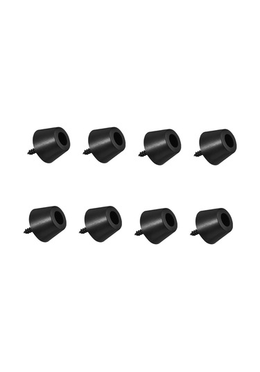 Hfambition Gitar Hoparlör Gömlek Ayakları 4 Çift Siyah Kauçuk 30x20mm Titreme Azaltıcı Ses Kalitesi Artırıcı Hi-fi Hoparlörler Amplifikatörler İçin