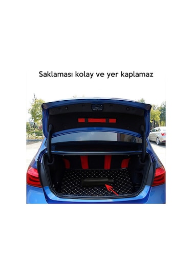 Ally Araba Güneş Gölge Koruyucu Şemsiye Oto Ön Cam Güneşlik 145 CM Siyah - Gri