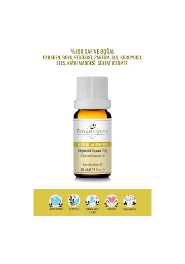 Intense Natural Akgünlük Sığla Uçucu Yağı 10 ML