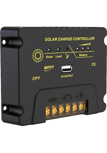 20a Güneş Kontrol Cihazı Güneş Paneli Akü Regülatörü 12volt/24volt Otomatik Tanımlama Güneş Şarj Kontrol Cihazı