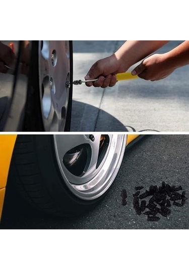 Ams Net 10 Adet Çok Amaçlı Kolay Kullanılabilir Araba Lastiği Tamir Kauçuğu