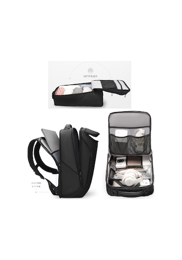 Mark Ryden MR9031 Compacto Pro USB Şarj Portlu Laptop Notebook Sırt Çantası (3 Bölmeli Model)