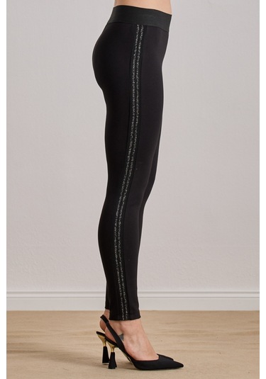 Spor Siyah Örme Tayt SiYAH