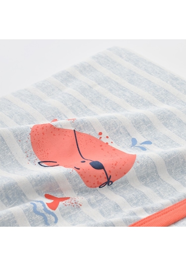 Bibaby Pirate Finny Bebek Battaniyesi 85X90 Cm 64622 Mavi