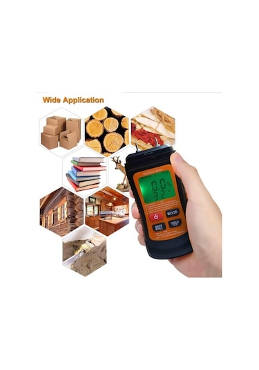 Ulzyvf Dijital Nem Ölçer Test Cihazı Ahşap İçin Yüksek Hassasiyetli Ölçüm Aleti Diğer Cihazlar Diğer