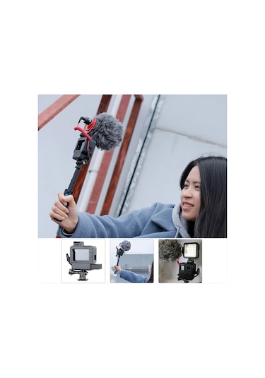 Ulanzi V2 Gopro Hero 5 6 7 Mikrofon Yuvalı Çerçeve Çok Renkli