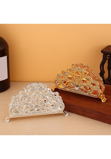 Suntek Peçete Tutucu Dağıtıcı Restoran Kağıt Rafı Altın Altın