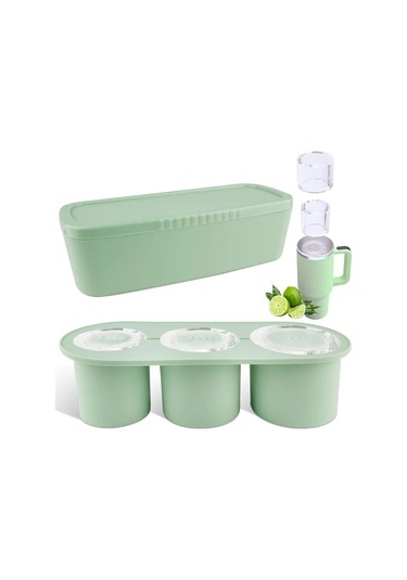 Tcherchi Stanley Iceflow Flip Straw Quencher Uyumlu Yapışmaz Silikon Bas Çıkar Buz Kalıbı 001