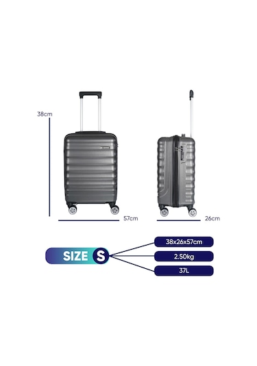 Vegmann Delphin Antrasit Kabin Boy Valiz Antrasit