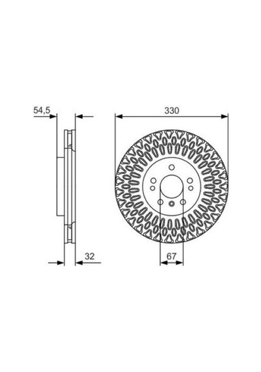 Mercedes Gle Serisi 166 350d 4matıc 3.0 2015-2018 Bosch Ön Disk 2 Adet