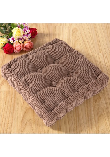 Neevoyu Kahve Renkli 45x45cm 500gr Yumuşak Papatya Desenli Koltuk Yastığı - Ev Ve Okul Koltukları İçin Dayanıklı Kumaş Çok Renkli