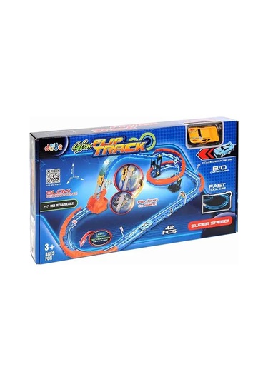 Seher Oyuncak Şarjlı Fosforlu Racing Set 42 Parçalı - Standart