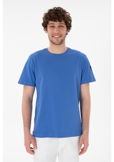 U.S. Polo Assn. Erkek Regular Fit Bisiklet Yaka İndigo Basic Tişört 50305985-VR028 U.S. Polo Assn. Erkek Regular Fit Bisiklet Yaka İndigo Basic Tişört 50305985-VR028