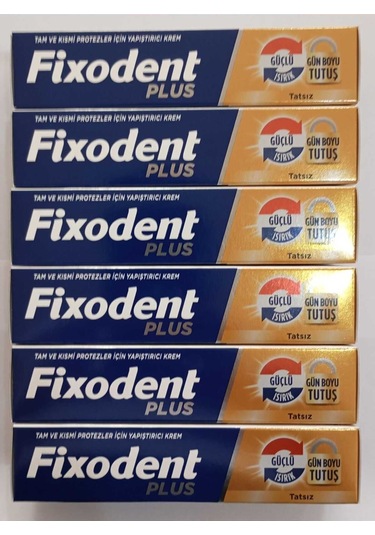 Diş Protez Yapıştırıcı Krem Güçlü Tutuş 40 Gr X6 Adet