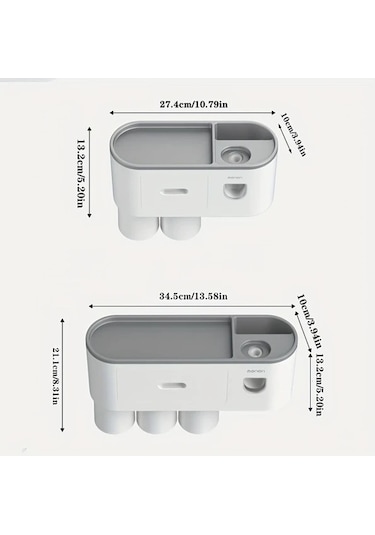 Fastbuy Challenger Siyah 2li Fincan Seti Cok Fonksiyonlu Diş Fırçası Tutucu Otomatik Macun Sıkacağı Duvara Monte Siyah Siyah
