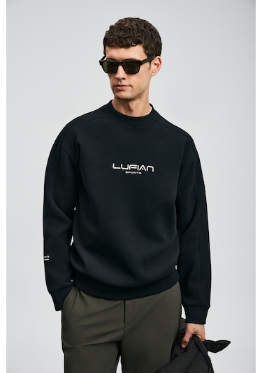 Lufian Dark Erkek Sweatshirt Siyah Siyah 112030182100100 Siyah