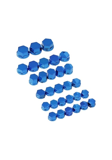 Ganzhoushop Yamaha Vida Suntek Somun Parça Motosiklet Mavi Kapatma Dekorasyon Civata Başlığı 30 Vt Mavi