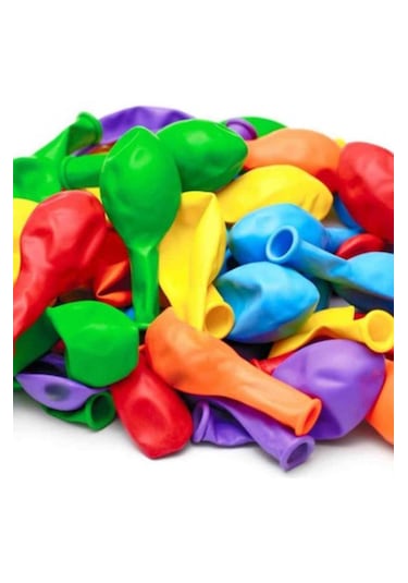 9a Balon Renkli 10'lu Atom Balon Klasik Balon 10 Adet Karışık Renkli