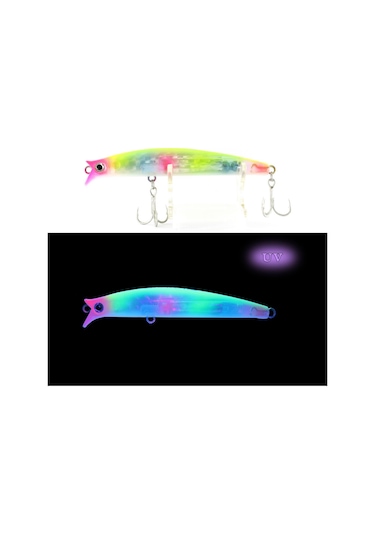 Ege Fish V Gaga 92mm 15.5 Gr Maket Balık Uv Pink Sübye