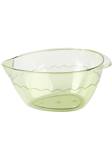 Homyl Pirinç Yıkama Kevgir Elek Tahıl Fasulye Için Süzgeci Yeşil