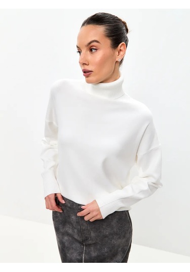 Sara Collection Yaka Detaylı Oversize Kazak 282340099