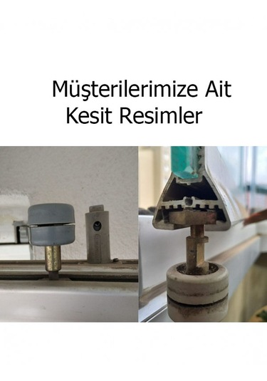 Cam Balkon Teker Siyah