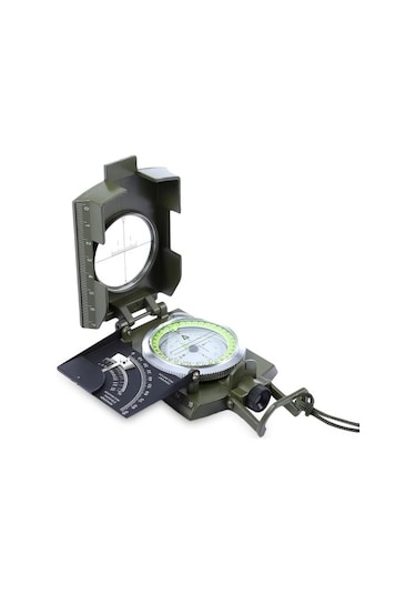 -prizmatik Suya Dayanıklı Işıltılı Pusula Ile Kılıfı Askeri Ordu Kamp Yürüyüş Seyahat Için Jeoloji Pusula