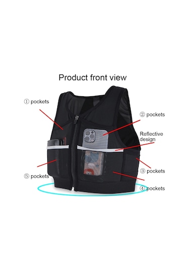 Sones Koşu Yeleği Çantası Doğa Sporları Sırt Çantası Binme Yürüyüş Çantası M